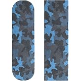 ZUEXT 9" x 33" Blue Camo Skateboard Grip Tape 2 Pack (23x84cm) | Bubble Free, Waterproof, Griptape for Scooter Longboard Rollerboard, Non Slip Sandpaper for Stairs Pedal Wheelchair Steps