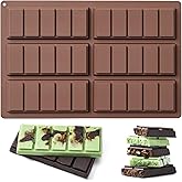 Husfunov Chocolate Bar Mold,Non-Stick Chocolate Molds, 100% Food Grade Silicone Deep Mold for Dubai Pistachio Rod, Candy, Snacks,Knafeh Pistachio Rod and More(5 Snap)