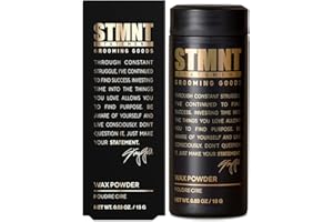 STMNT Grooming Goods Wax Powder, 0.53 oz | Semi-Matte Finish | Added Grip and Volume | Medium Control | Easy To Wash Out | Fu