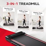 Sperax Walking Pad Treadmill 2.5HP Folding Under Desk 340LB Remote LED view 6