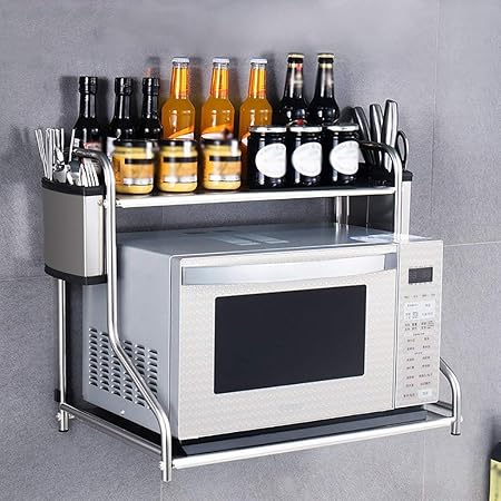 Muebles De Cocina Estante De Acero Inoxidable Microondas ...