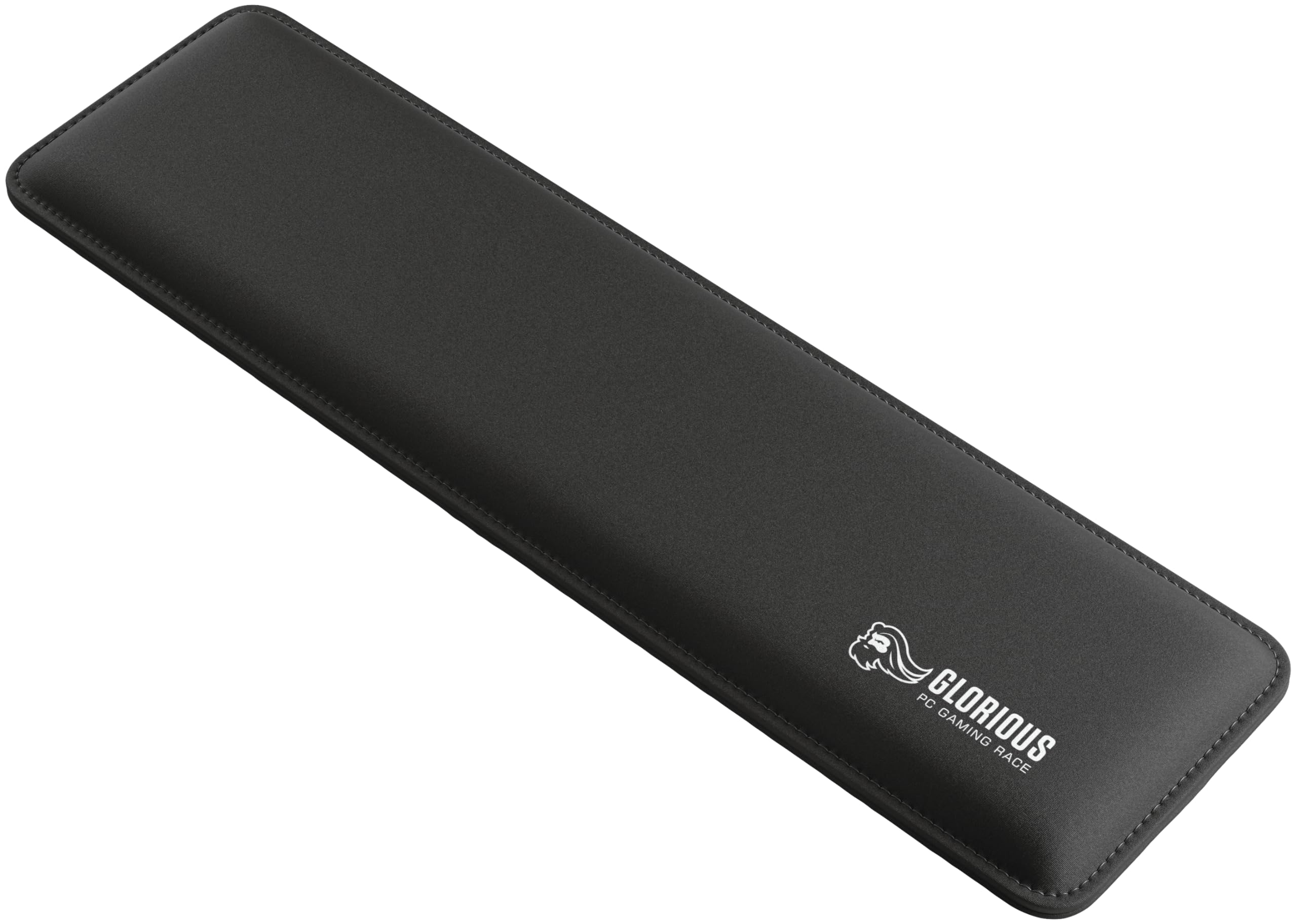 Glorious Gaming Padded Keyboard Wrist Rest (TKL, 17mm Thick) - Anti-Fray Stitched Edges, Smooth Cloth Surface, Anti-Slip Rubber Base, Medium Firmness, 360 x 100 x 17mm - Black