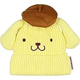 Sanrio Pompompurin Beanie Hello Kitty and Friends Pompompurin Embroidered Character Cuffed Beanie Cap Hat OSFM for Men and Women