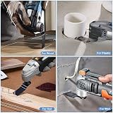 Goysen 60Pcs Oscillating Saw Blades 34mm Universal Quick Release for Multimaster view 3