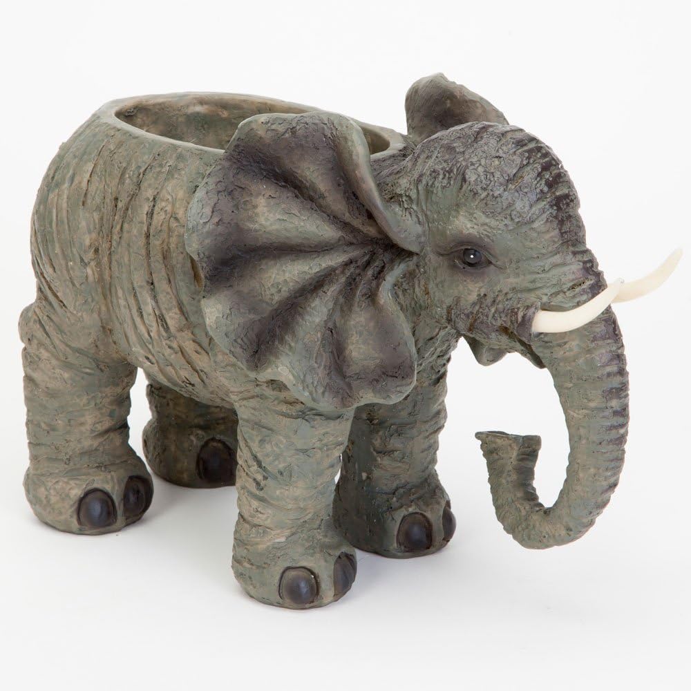 Bits and Pieces Elephant Safari Planter Decorative Garden Plant