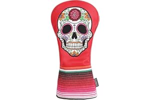 SHABIER Red Golf Hybrid Headcover with Skull Design for Golf Hybrid Club