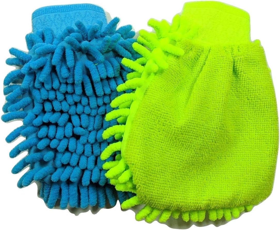 Body Wash Scrubber Microfiber Mitten Soap Holder 2 Count One Size Colors May Vary