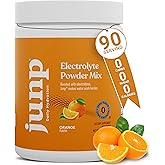 JUNP Electrolytes Powder No Sugar No Carbs, Sweet Tangy Citrus Orange Keto Electrolyte Drink Mix, Potassium & Salt Hydration Powder Electrolytes Zero Calorie Sugar Free Electrolyte Powder, 90 Servings
