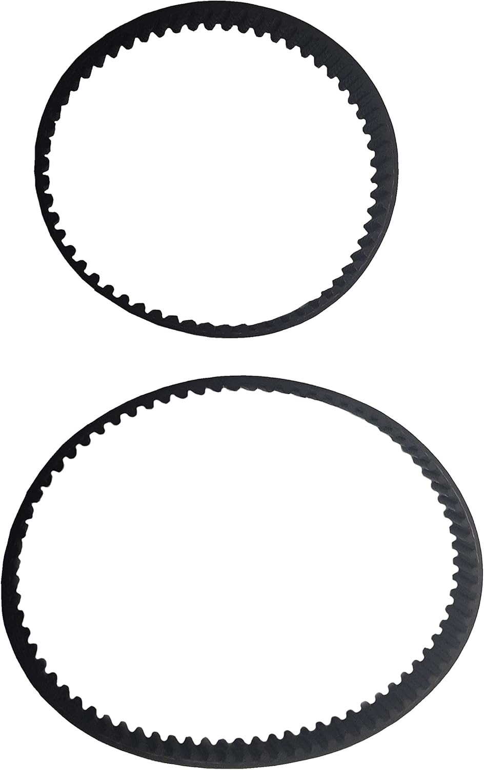 ZVac Replacement Vacuum Belts -Compatible with Bissell ProHeat 2X Part #203-6688 & #203-6804 - Fit Models 9200 9300 9400 Series - 2 Pack Geared Belts