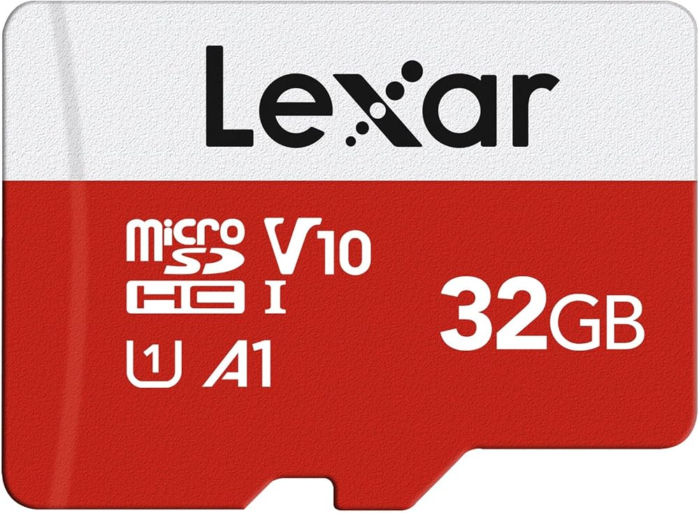 Lexar 32GB microSD Card E Series UHS-I A1 Class10 V10 with Adapter