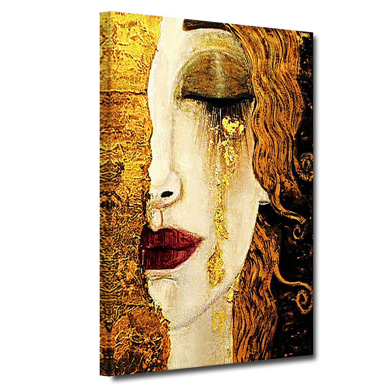 Wall Art Abstract Gustav Klimt Tear Oil Painting Print On Canvas Famous Posters And Prints Picture For Living Room Home Decoration (12"x18" (30x45cm)