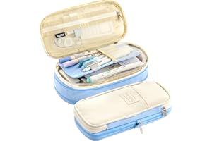 LHMTQVK Large Capacity Pencil Case Pencil Pouch Handheld Pen Bag, pencil case for Teen Girl Boy Men Women Adult