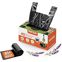 Pupzle Pooper Scooper Bags Fits MXF and Pupzle and TIMINGILA and Fusbunty Pooper Scooper, 40 Bags for Dog Poop Scoopers, Poop