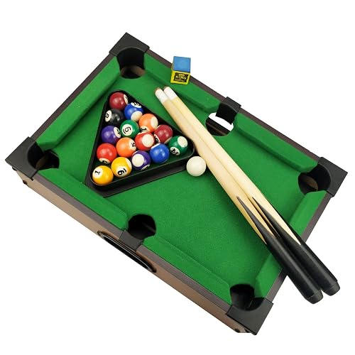 Mesa De Billar Mini De 36 Pulgadas – Set Completo Con 16 Bolas, 2 Palos, Tiza Y Triángulo, Ideal Para Oficina Y Hogar