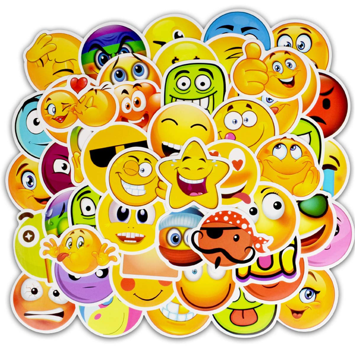 Amazon Com Fun Emoji Face Stickers Teacher Reward Stickers For
