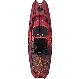 Lifetime Manta Angler Kayak 10', Stand-Up Fishing Kayak, 6 Rod Holders, Adjustable Seat, Red