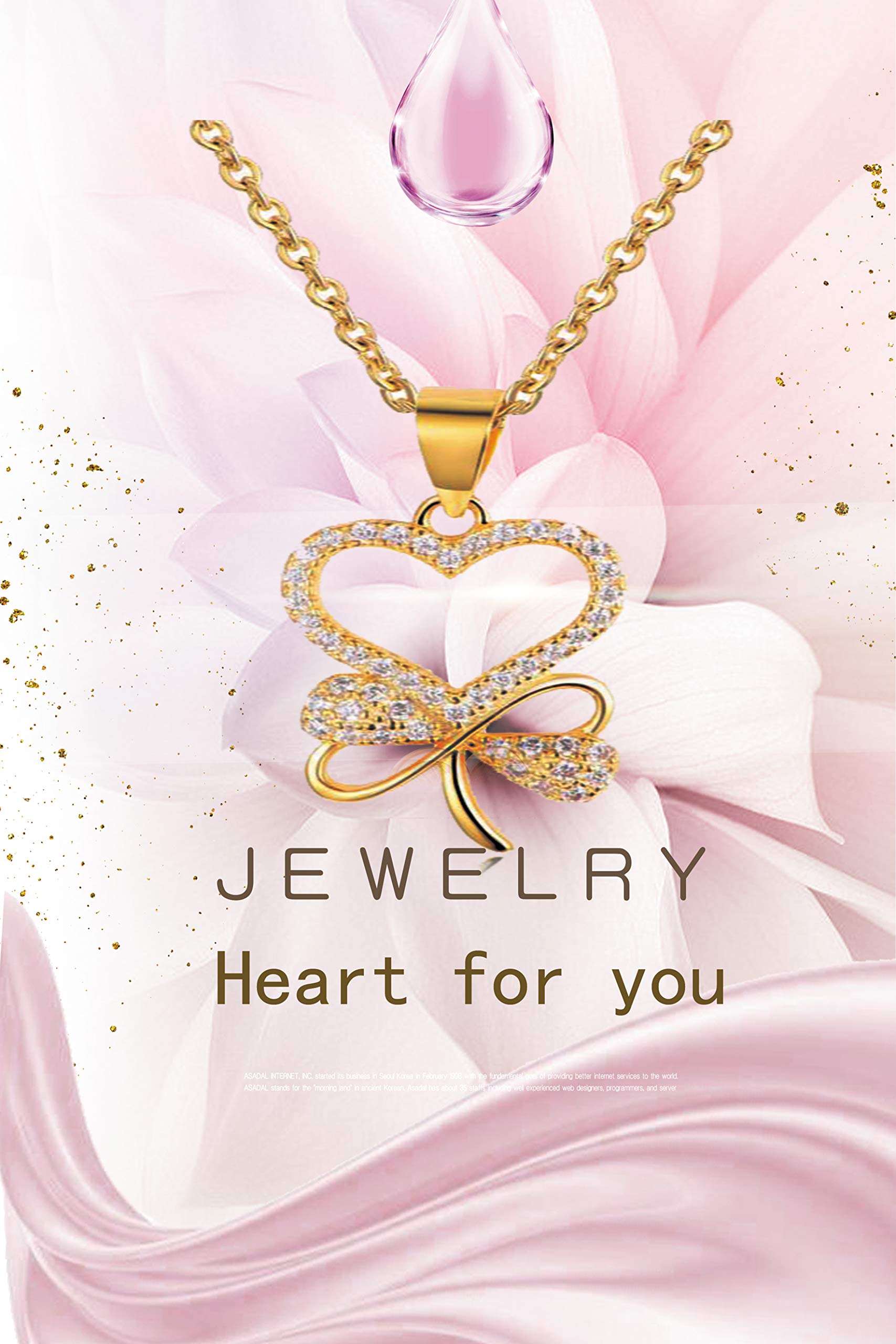 Collier Aixyu en Argent 925/1000，Flora Pendent Coeur Papillon avec Oxyde de Zirconium Rond Coeur Infini Amour Symbol Ensemble pour Toujours,Anniversaire, Mariage, Noël Cadeau Bijoux pendentif (Gold)
