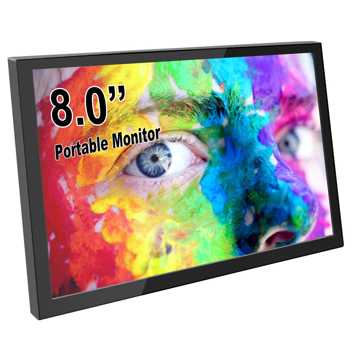 ELECROW For Raspberry Pi Screen, 8 inch Portable Small Monitor 1280x800 Resolution IPS LCD Screen Mini Monitor Competible Raspberry Pi, Laptop, PC, Game Consoles