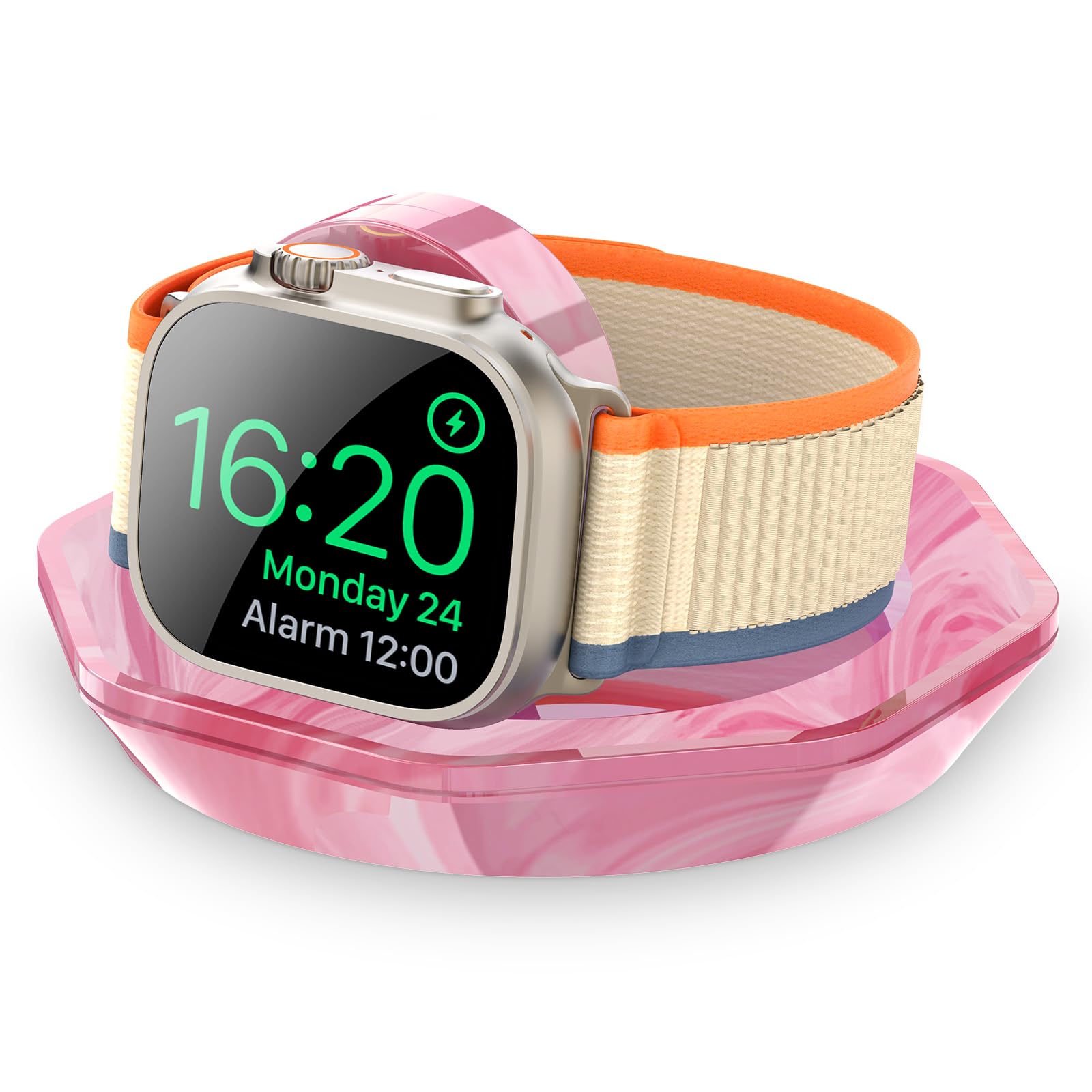 RETHLO Apple Watch Charger Foldable Magnetic Charging Dock, Wireless Fast Watch Charger Stand with Charging Cable, Compatible with Apple Watch 11 10 9 8 7 6 5 4 3 2/Ultra 2 1, Support Nightstand Mode