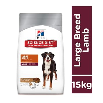 Hill's Science Diet Adult Large Breed, Lamb Meal & Rice Recipe Dry Dog Food, 15 kg