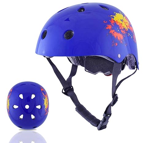 Exclusky Kinder Helm Skateboard BMX Fahrrad Sport-Helm for Jungs Mädchen 3-8 Jahre