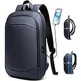 Business Backpack 17 Inch Slim Expandable Waterproof Travel Laptop Backpacks with USB Charger Port Anti-Theft Lightweight Large Work Computer Bag College Laptop Backpacks Gifts for Men Women,Dark Blue