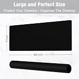 Hsurbtra 48 x 17 Desk Pad PU Leather Non-Slip Waterproof Mouse Mat XXXL view 3