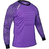 Kalci Soccer Goalie Shirt, Padded Goalkeeper Jersey, Youth/Adult & Kids Sizes, Long Sleeve Football Padded Shirt Mens