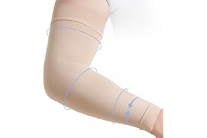 NOMIYEI Lymphedema Compression Arm Sleeves for Women 15-20 mmHg Full Arm Support for Swelling Relief, Improved Circulation