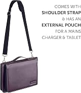 Broonel Purple Leather Laptop Messenger Case - Samsung Galaxy Book Pro 360 13.3" view 6