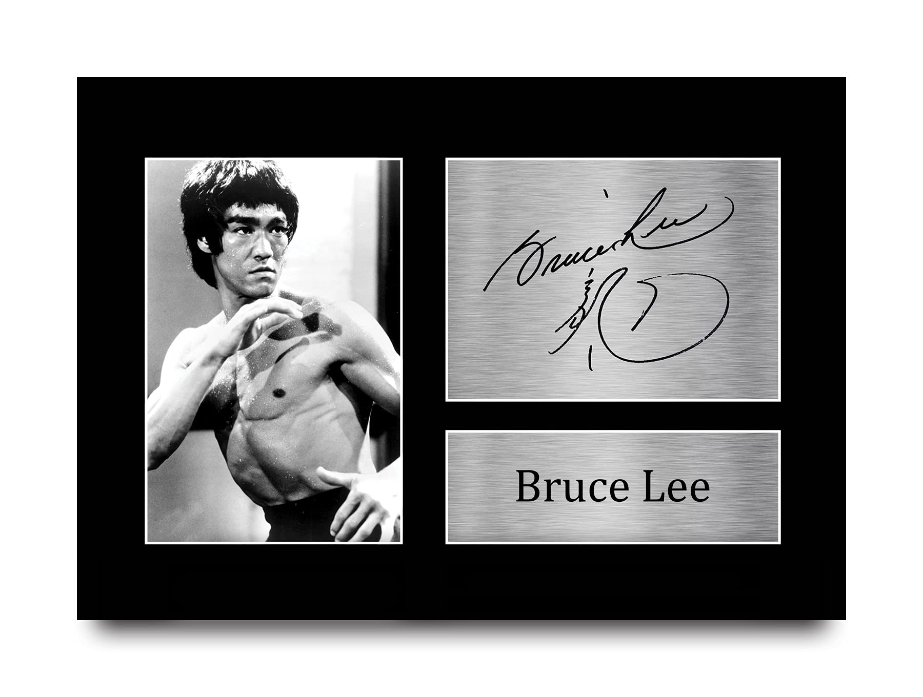 HWC Trading Bruce Lee Signed A4 Printed Autograph Martial Arts Enter The Dragon Print Photo Picture Display