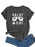 J&DHUASHA Vacay Mode Sunglasses Tshirt Funny Palm