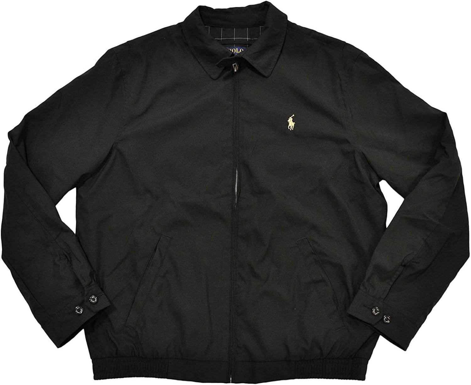 Amazon.com: Polo Ralph Lauren Mens Bi-Swing Windbreaker Jacket (Small, RL Black): Clothing