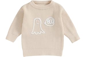 Kuriozud Toddler Baby Boy Girl Sweater Checkerboard Knit Crewneck Sweatshirt Soft Warm Fall Winter Clothes