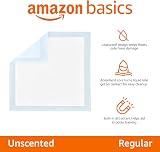 Amazon Basics Dog and Puppy Training Pads Regular 30 Pack Blue Leakproof 5-Layer view 2
