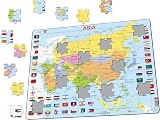 Larsen K44 Asia Political Map Jigsaw Puzzle 70 Piece Kids Educational Geography view 10