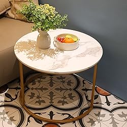 aboxoo Coffee Table Nesting White Set of 2 Side Set