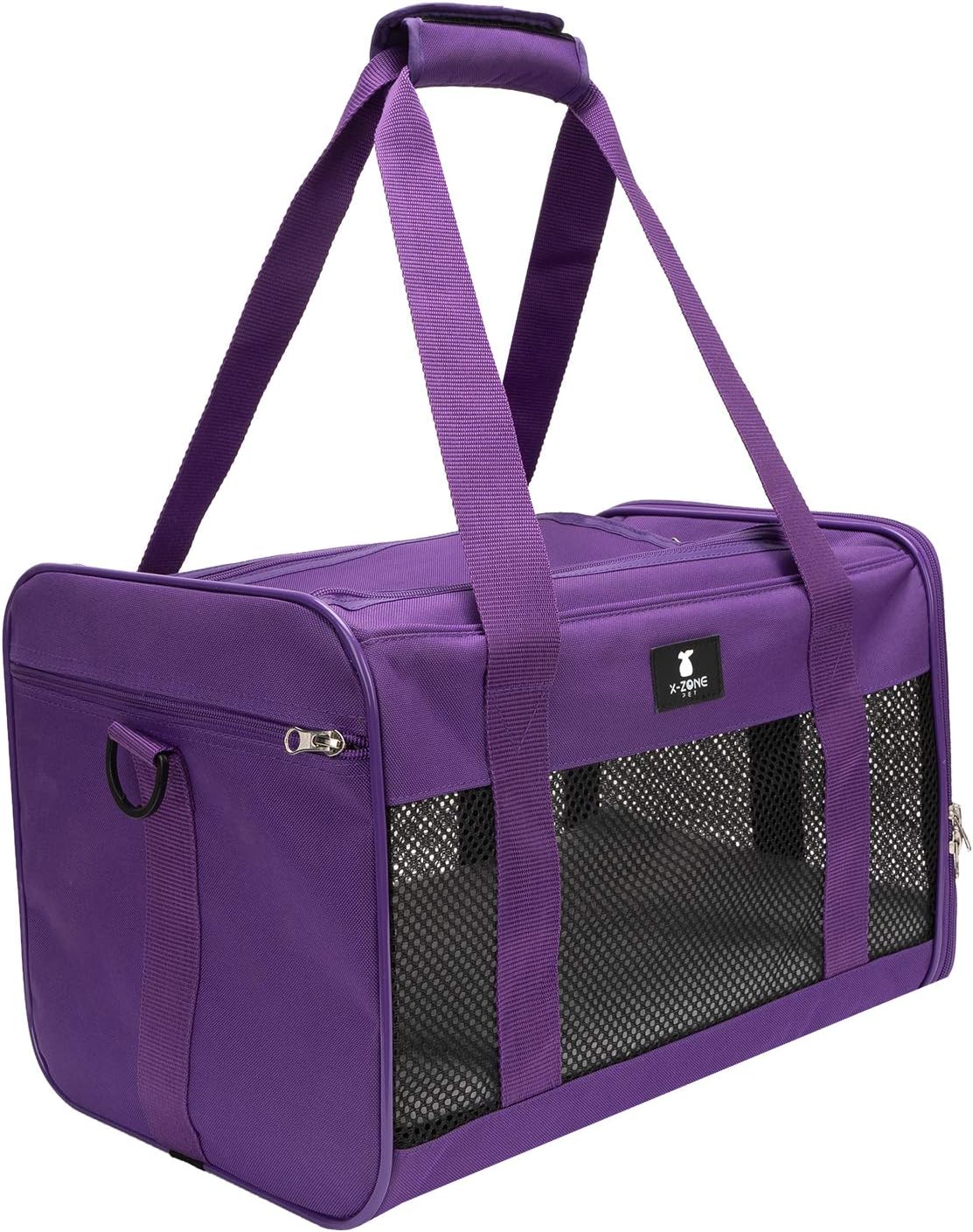 X-ZONE PET Airline Approved Soft-Sided Pet Travel Carrier for Dogs and Cats, Medium Cats Small Cats Carrier, Dog Carrier for Small Dogs, Portable Pet Travel Carrier, Black : Pet Supplies