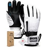 Hikenture Ski Gloves for Men&amp;Women, 3M Thinsulate Snow Gloves Waterproof | Windproof 5-Layer Warmth, Touchscreen, Anti-Slip Palm for Cold Weather Skiing, Snowboard, Snowmobile