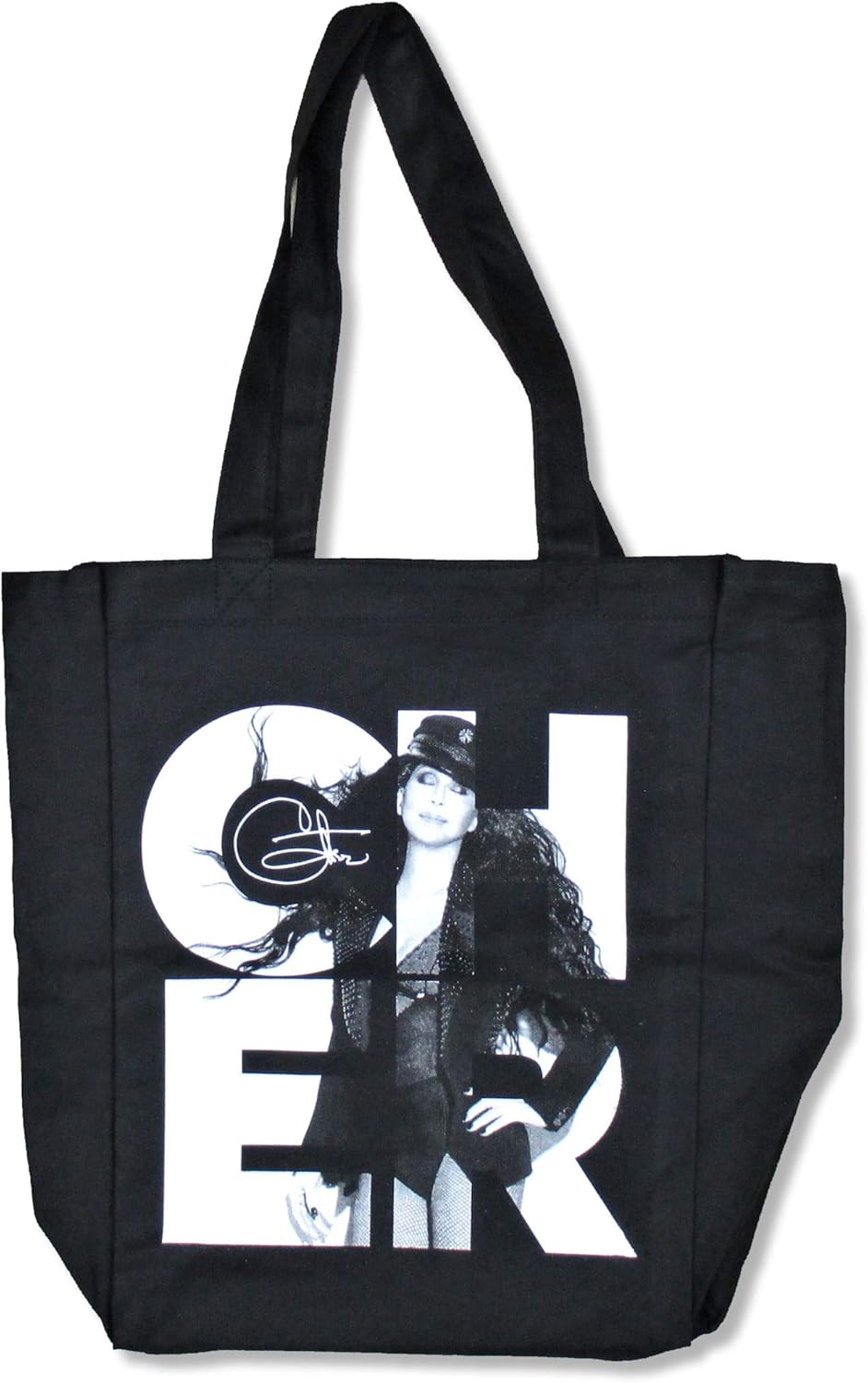 black square tote bag