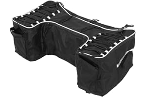 Kikumi 50L ATV Rear Seat Storage Bag, UTV Waterproof Large Capacity Fabric Cargo Bag with Integrated Frame for Most