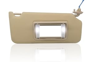 CRAZYPARTS Passenger Right Side Sun Visor Replacement Compatible with Honda Accord 2008 2009 2010 2011 2012 2013 2014 2015 2016 with LED Light Replaces# 83280-TA0-A91ZB 83280TA0A91ZB Color YR327L