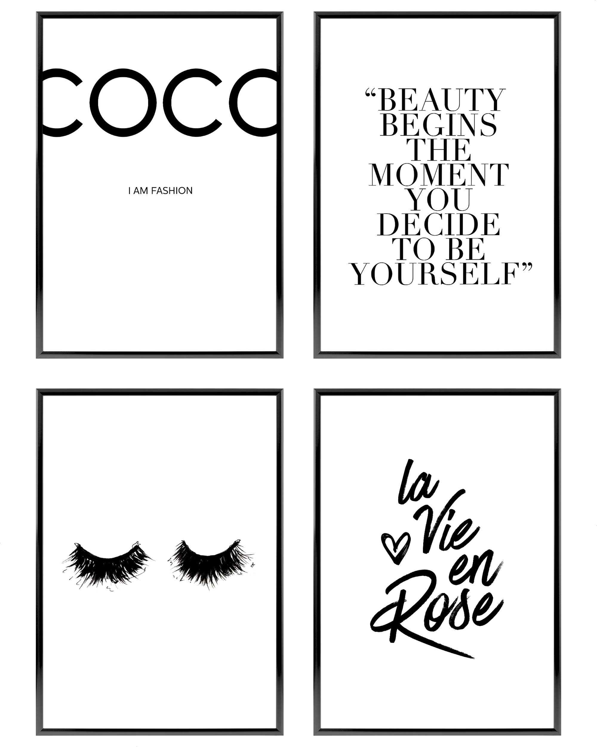Heimlich Set of Posters - UNFRAMED - Premium Prints - 4 x A3 (30x42cm) Posters without Picture Frames - Wall art Set Coco