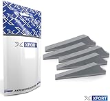 XFORT 5 Pack Heavy Duty Rubber Door Wedge Non-Slip Stopper Grey Home Office view 6