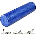 Yes4All High-Density Round Back Roller Foam, Exercise Foam Roller for Yoga, Pilates & Stretching - 12, 18, 24, 36 inch