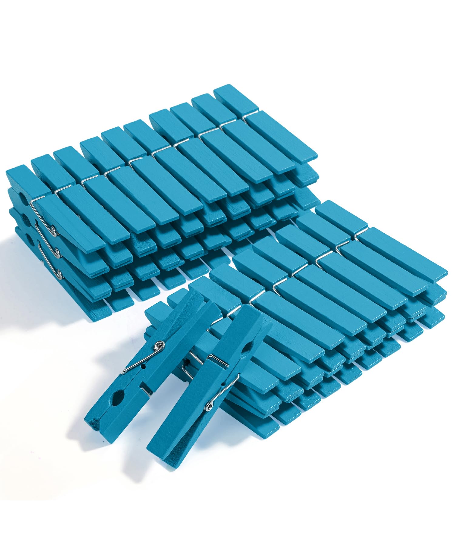 Photo 1 of Mr. Pen- Wooden Clothes Pins Wood, Natural Wood, 50 Pack, 2.9 Inch, Blue, Rust Resistant Clothes Pins for Hanging Clothes