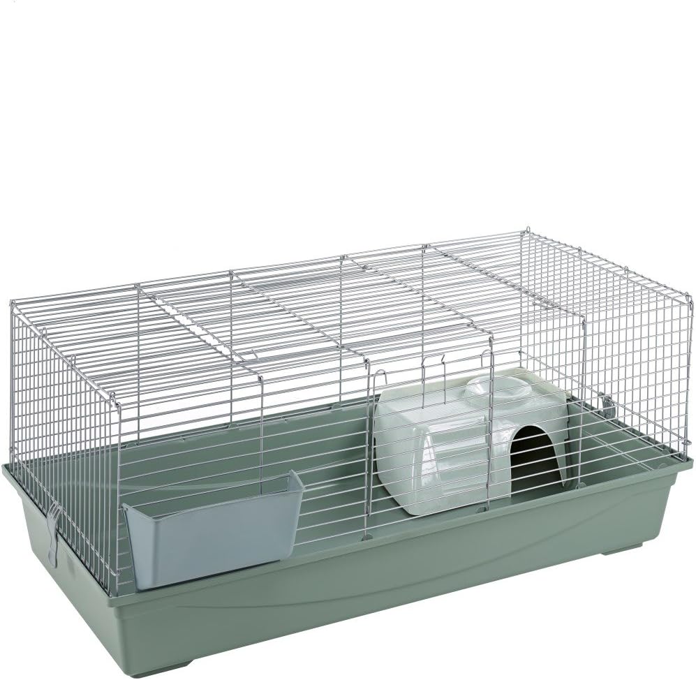 Little Friends Rabbit Cage, 120 cm, Silver, 120cm - Single - Silver, 120 cm L x 59 cm W x 50 cm H