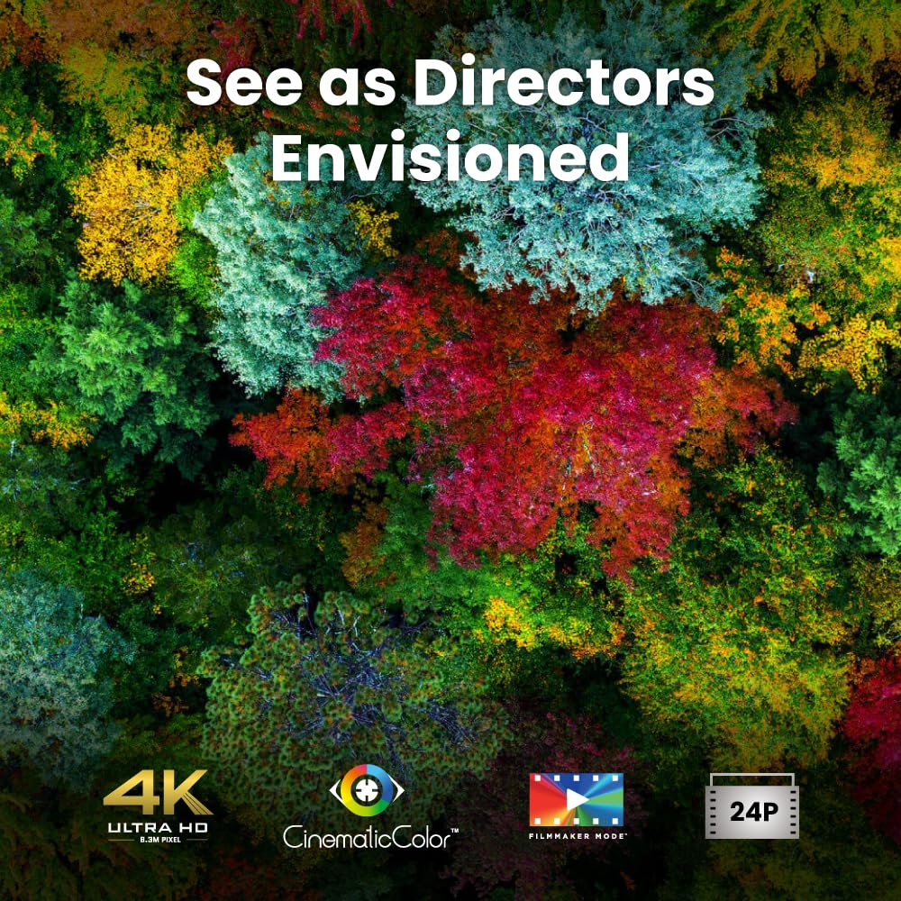 BenQ HT4550i | 4K HDR LED Smart Home Theater Projector | 3200 Lumens | Android TV with Netflix, Dolby Digital Plus, built-in Chromecast and Ultra 4K | Supports HDR10+ | HDR10 | HLG | Built-in Speaker
