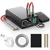 AWithZ 11500W Battery Spot Welder, Rotary Knob Operation 100 Gears Adjustable Foot Pedal Operated, 0.1-0.3mm Spot Welder with Dual Pulse Output, Portable Spot Welder for Making DIY Battery Packs