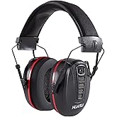 HUARUI Noise Reduction Headphones for Gun Range，NRR 24dB Electronic Shooting Ear Protection，Sound Amplification Earmuff